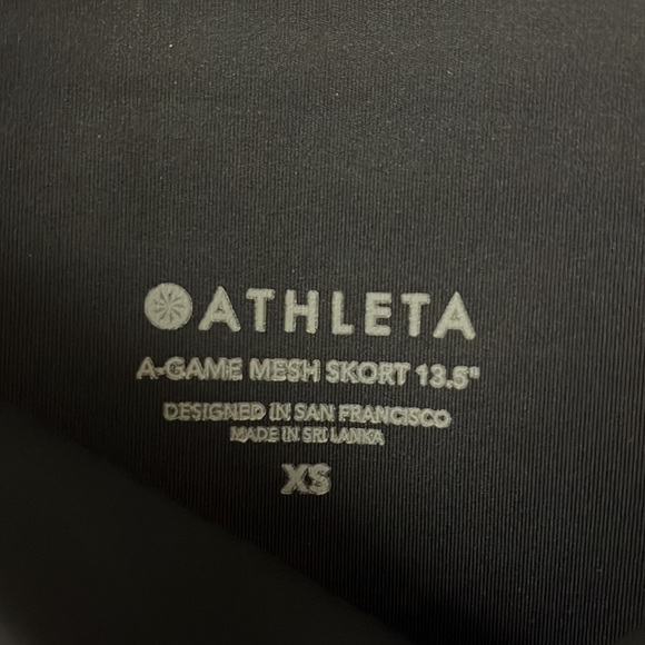 Athleta athletic black pleated skirt size XS (1) - Picture 5 of 5
